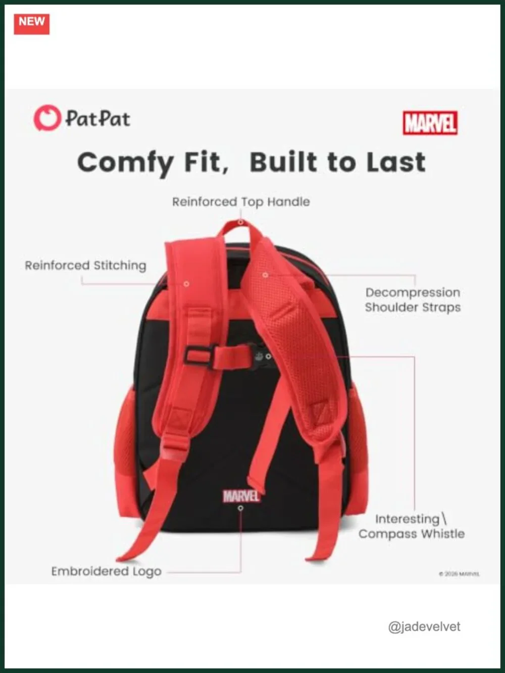 Marvel Spiderman Backpack for Boys Kids School Kindergarten Lightweight